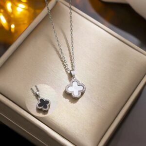 Prague cross no2 Necklace Silver