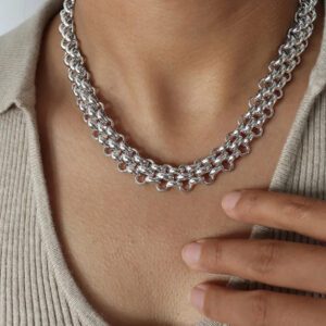 Africa silver Necklace